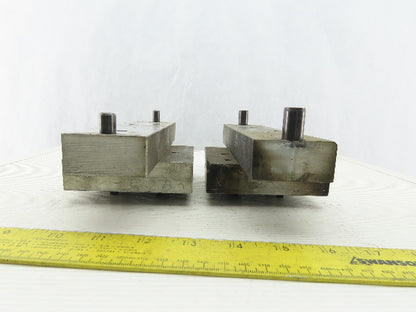 EDM Tooling 4"x4"x1" Aluminum Adapter Plate Lot of 2