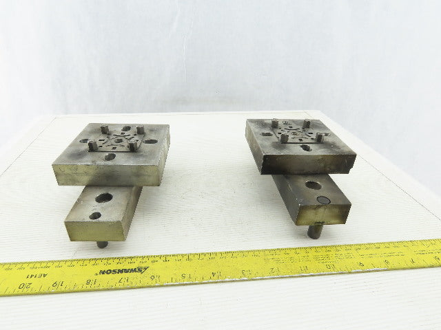 EDM Tooling 4"x4"x1" Aluminum Adapter Plate Lot of 2