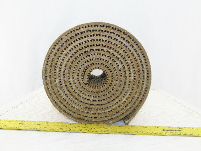 7-1/4" Woven Back 3 Ply Rubber Core Tread Incline Decline Conveyor Belt 13'