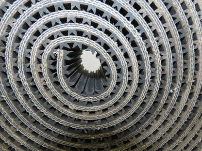 4" 3 Ply Woven Back Incline Decline Conveyor Belt Longitudinal Tread 23'