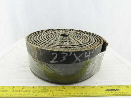 4" 3 Ply Woven Back Incline Decline Conveyor Belt Longitudinal Tread 23'