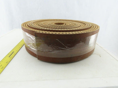 4" Woven Back 3 Ply Diamond Cleat Incline Decline 9/32"T Conveyor Belt 41'