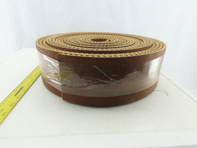 4" Woven Back 3 Ply Diamond Cleat Incline Decline 9/32"T Conveyor Belt 41'