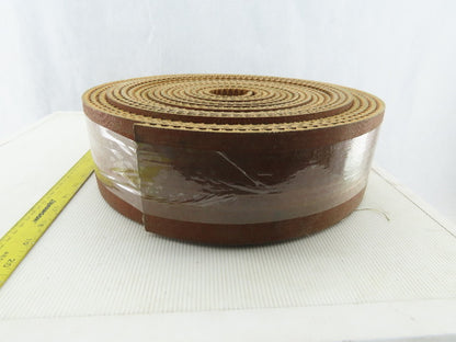 4" Woven Back 3 Ply Diamond Cleat Incline Decline 9/32"T Conveyor Belt 41'