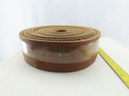 4" Woven Back 3 Ply Diamond Cleat Incline Decline 9/32"T Conveyor Belt 41'