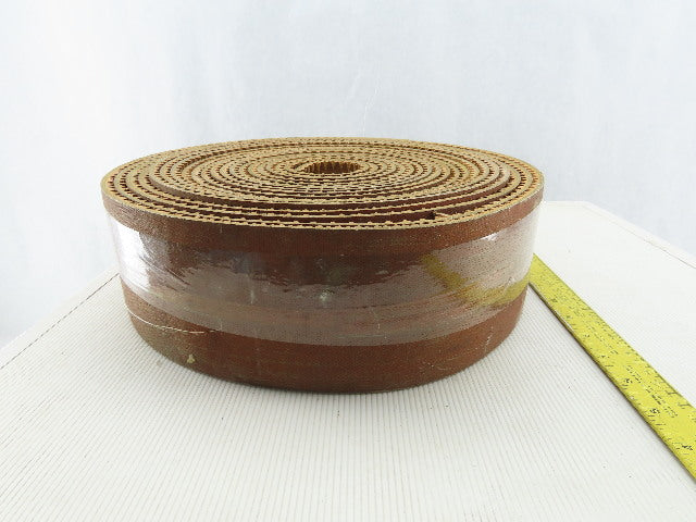 4" Woven Back 3 Ply Diamond Cleat Incline Decline 9/32"T Conveyor Belt 41'