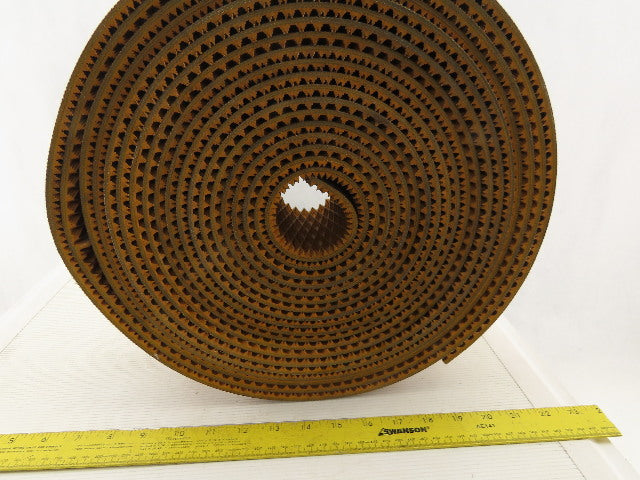 4" Woven Back 3 Ply Diamond Cleat Incline Decline 9/32"T Conveyor Belt 41'