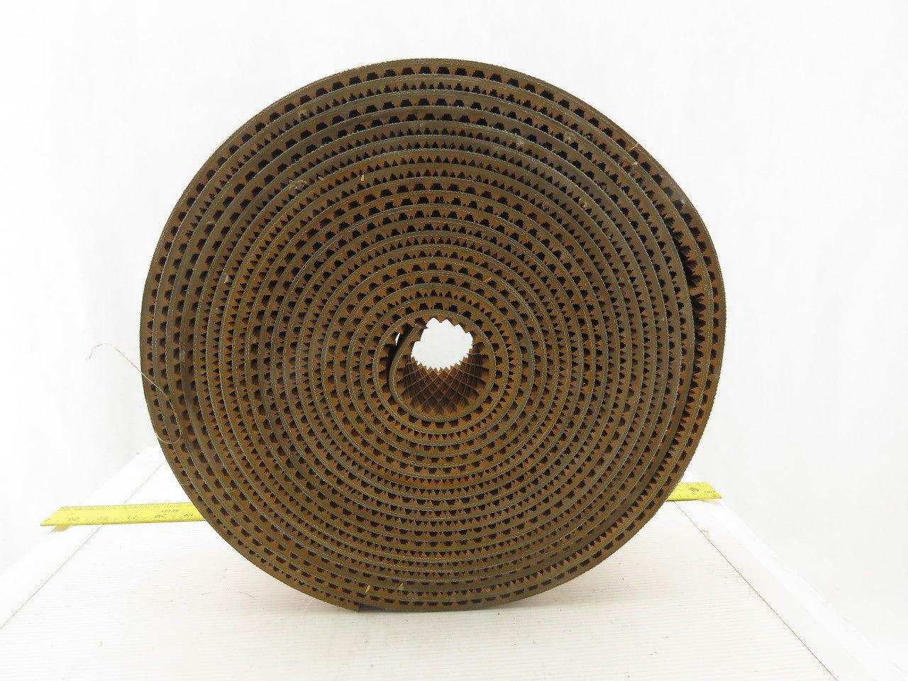 4" Woven Back 3 Ply Diamond Cleat Incline Decline 9/32"T Conveyor Belt 41'