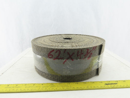4-3/8" Interwoven Back Smooth Top Conveyor Belt 5/32" T 62'