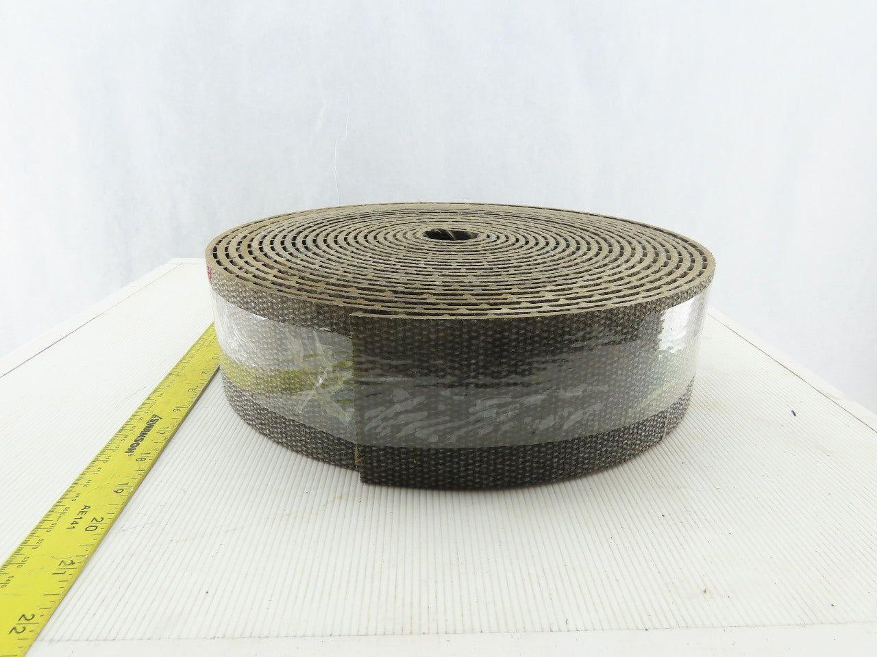 3-3/8" Interwoven Back Crescent Cleat Conveyor Belt 9/32" T 42'