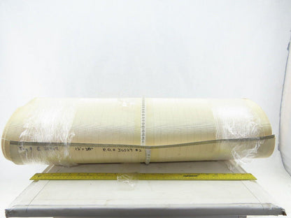 30" PVC Woven Back High Cleat Top Incline Decline V-Guide Conveyor Belt 12'