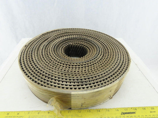 2-1/2" Woven Back 3 Ply Diamond Cleat Incline Decline 9/32"T Conveyor Belt 45'