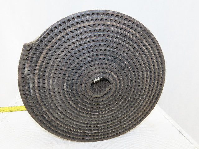 3" Woven Back 3 Ply Diamond Cleat Incline Decline 9/32"T Conveyor Belt 29'