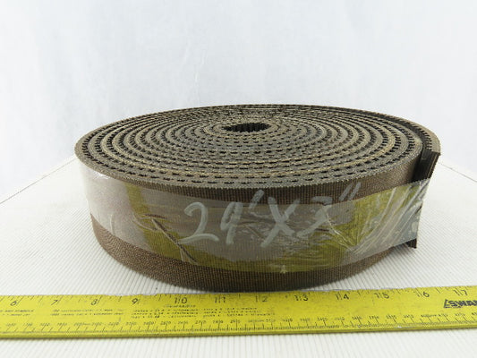 3" Woven Back 3 Ply Diamond Cleat Incline Decline 9/32"T Conveyor Belt 29'