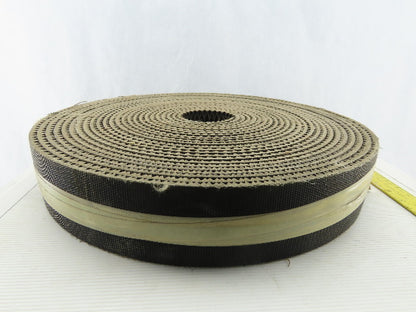 2-3/4" Woven Back 2 Ply Diamond Cleat Incline Decline 3/8"T Conveyor Belt 66'