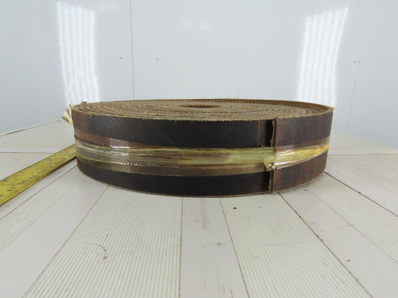 4" 3 Ply Woven Back Diamond Cleat Incline Decline Conveyor Belt 55'