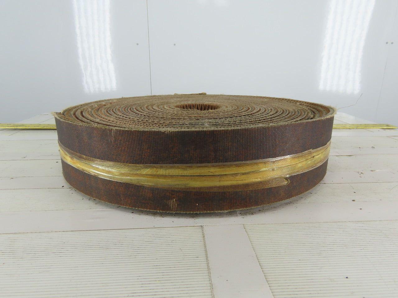 4" 3 Ply Woven Back Diamond Cleat Incline Decline Conveyor Belt 55'