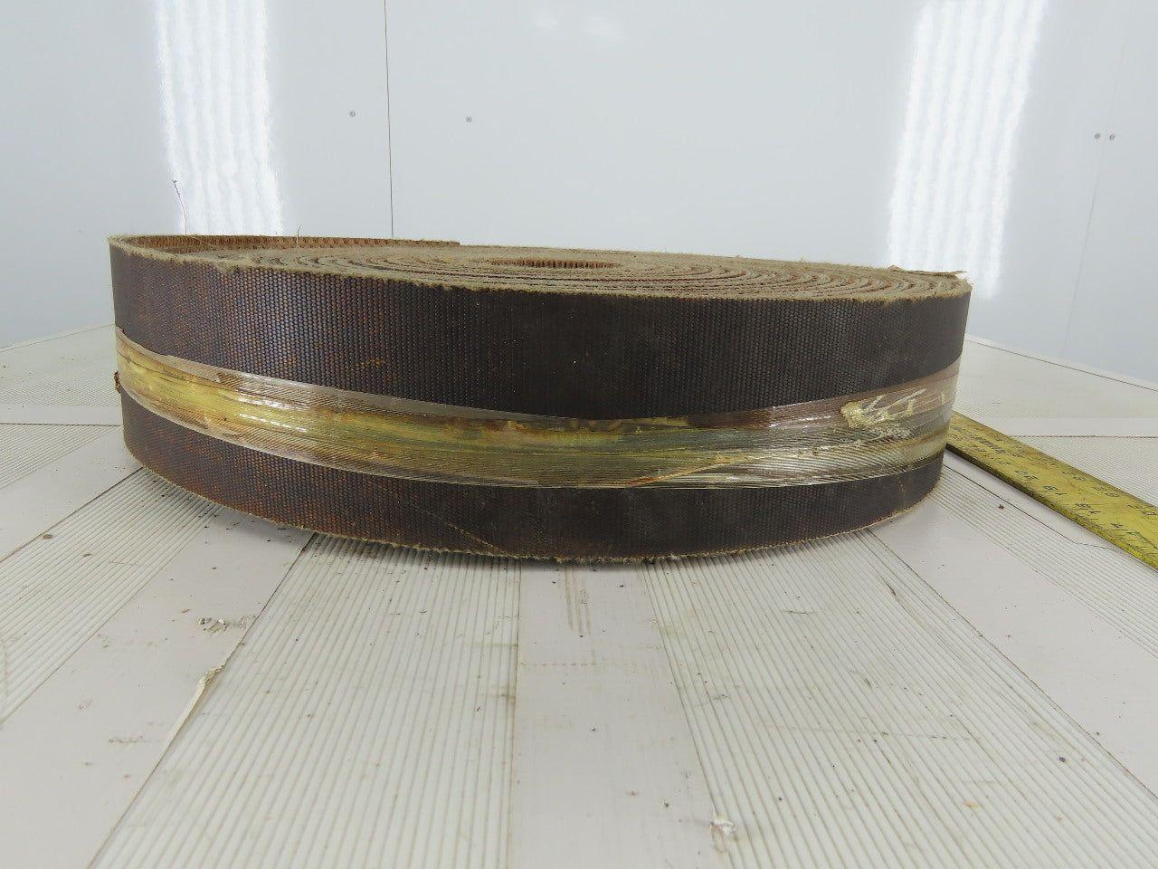 4" 3 Ply Woven Back Diamond Cleat Incline Decline Conveyor Belt 55'