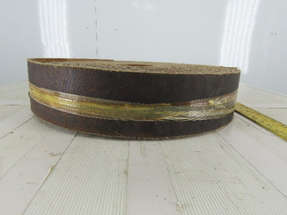 4" 3 Ply Woven Back Diamond Cleat Incline Decline Conveyor Belt 55'