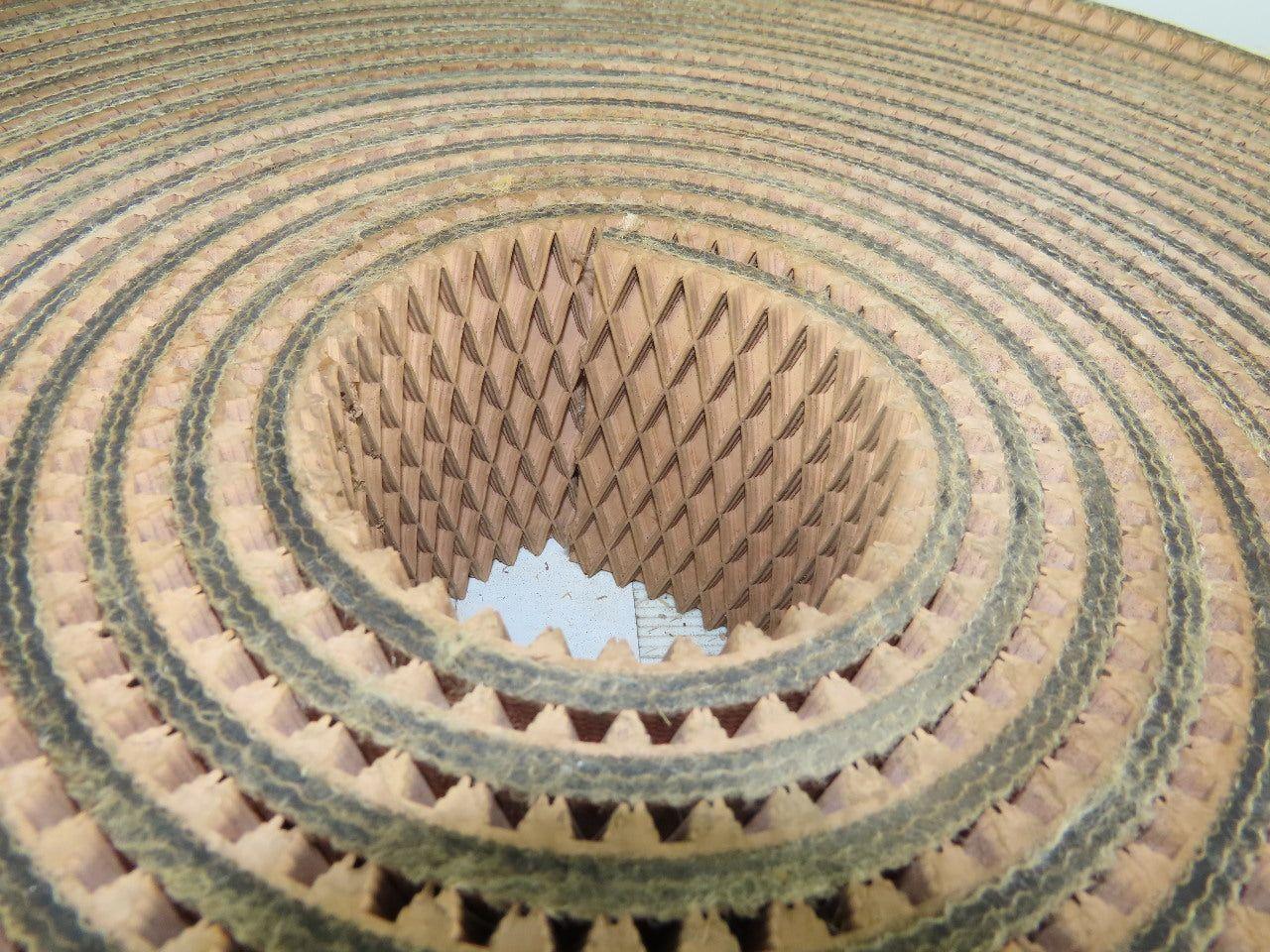 4" 3 Ply Woven Back Diamond Cleat Incline Decline Conveyor Belt 55'