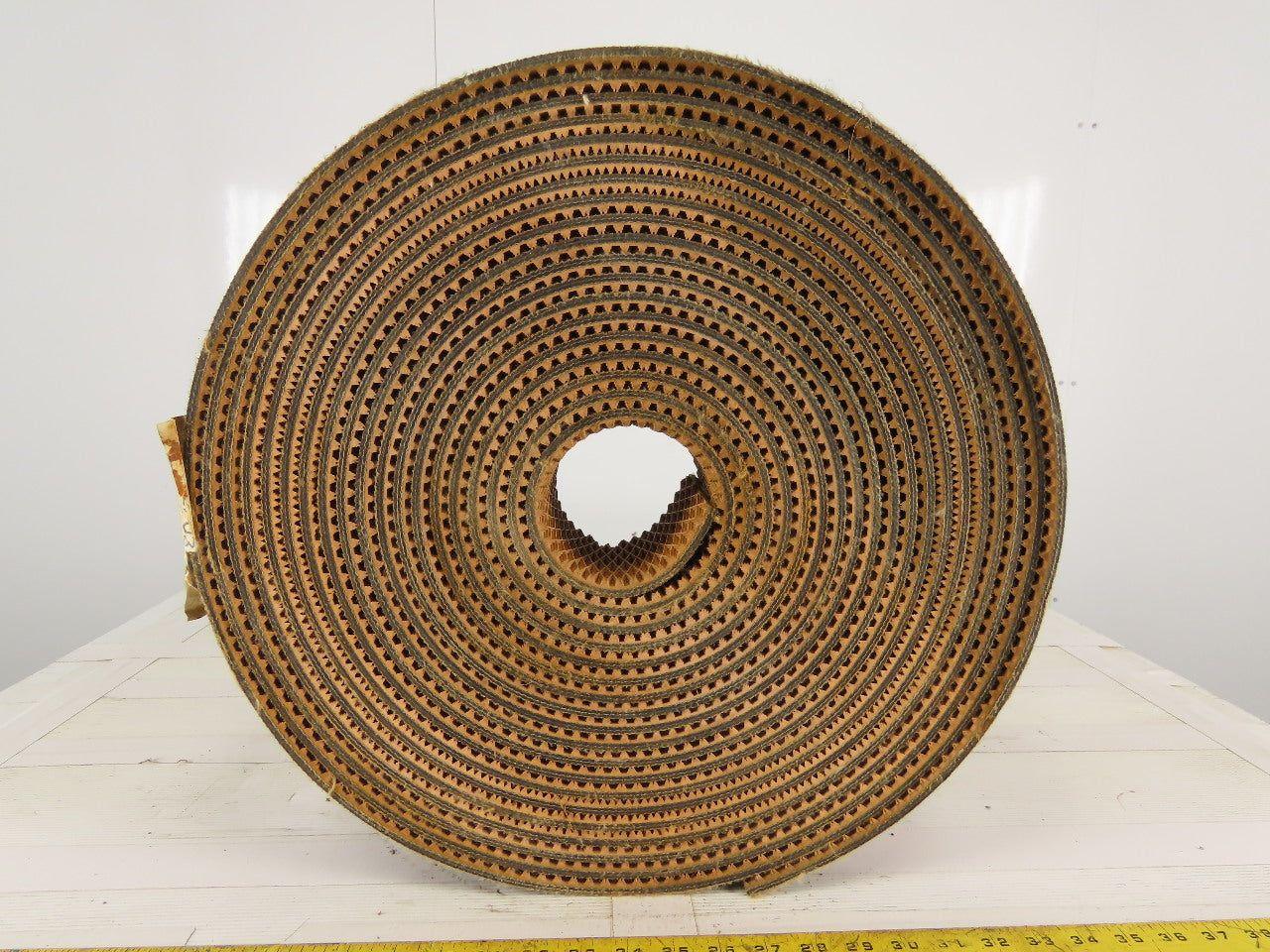 4" 3 Ply Woven Back Diamond Cleat Incline Decline Conveyor Belt 55'
