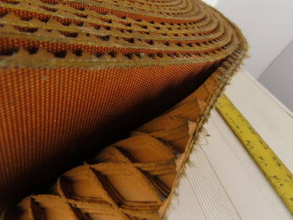 4-1/2" 2 Ply Woven Back Diamond Cleat Incline Decline Conveyor Belt 130'