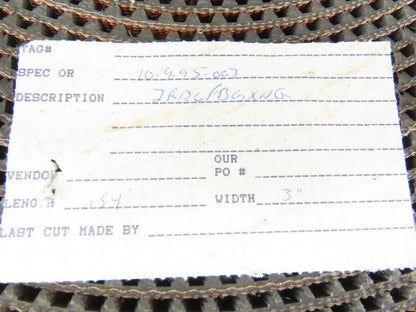 3" 2 Ply Woven Back Diamond Cleat Incline Decline Conveyor Belt 154'