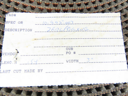 3" 2 Ply Woven Back Diamond Cleat Incline Decline Conveyor Belt 154'