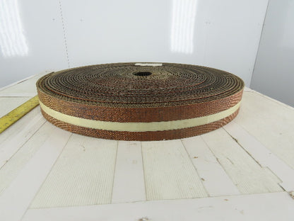 3" 2 Ply Woven Back Diamond Cleat Incline Decline Conveyor Belt 154'