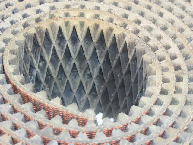 3" 2 Ply Woven Back Diamond Cleat Incline Decline Conveyor Belt 154'