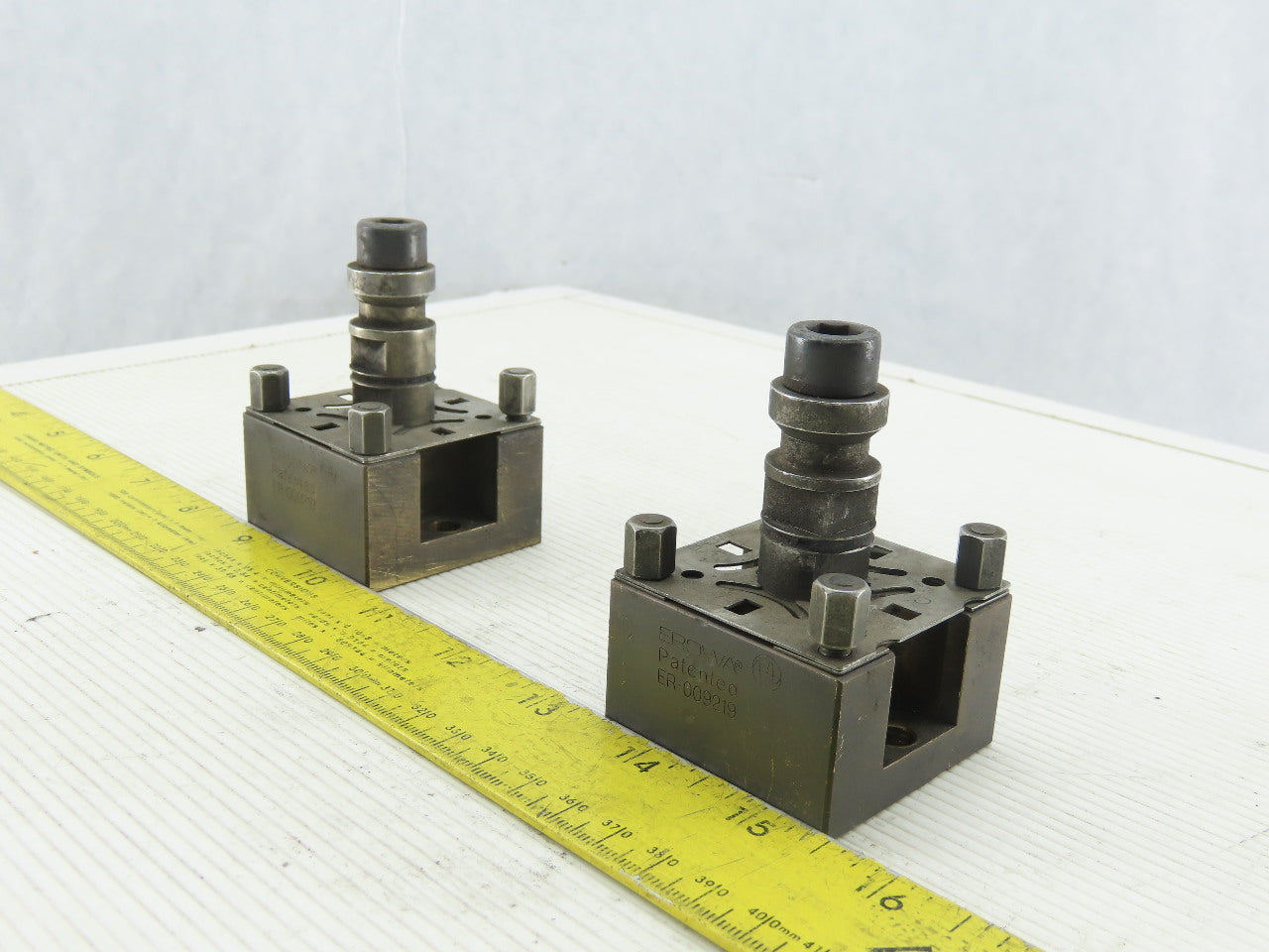 Erowa ER-009216 Brass Electrode Holder Adapter W/Spigot Lot of 2