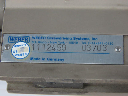 Weber 1112459 Screw Driving System