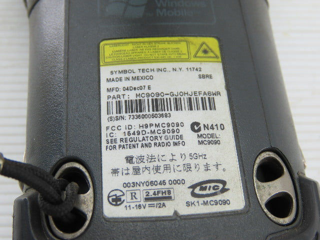 Symbol Motorola MC9090-GJ0HJEFAGWR Barcode Scanner Batteries & Charger Lot of 5