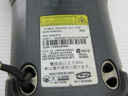 Symbol Motorola MC9090-GJ0HJEFAGWR Barcode Scanner Batteries & Charger Lot of 5