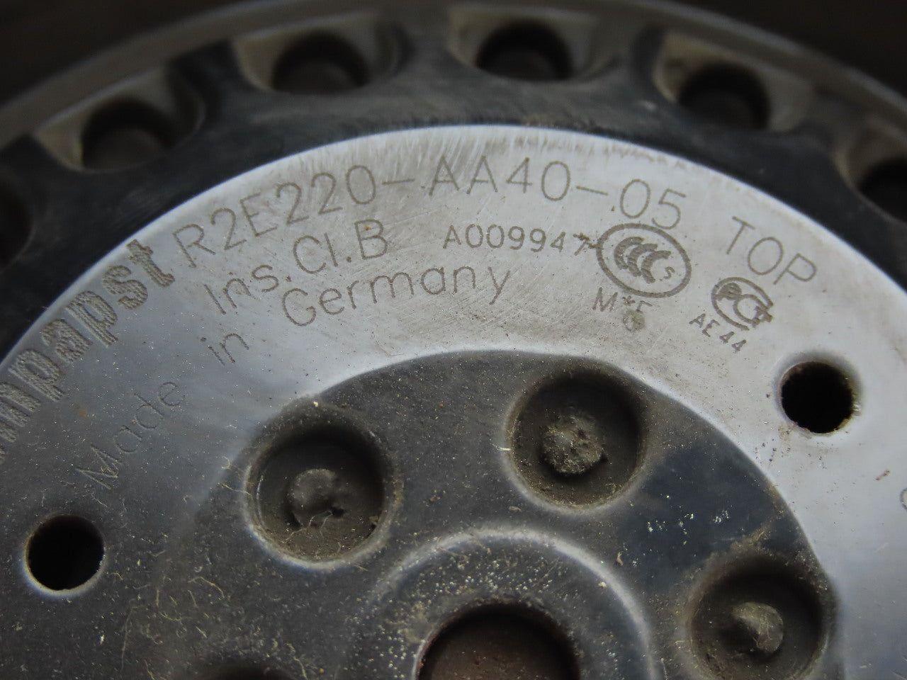 Ebmpapst RE2E220-AA40-05 Centrifugal Fan 230V 50/60Hz 1Ph 85/90W 2600/2700 RPM