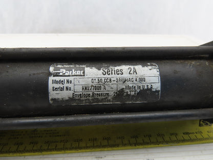 Parker 01.50CCB-2AU14AC Ser. 2A Pneumatic Air Cylinder 1-1/2" Bore 4" Stroke