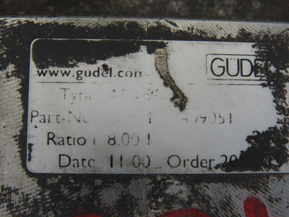 GUEL Worm Gear Reducer 8:1 Ratio Right Angle