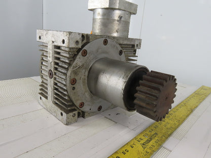 GUEL Worm Gear Reducer 8:1 Ratio Right Angle