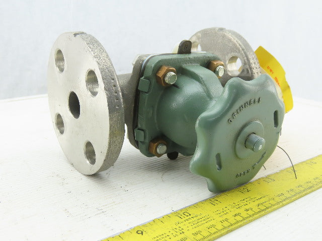 ITT Grinnell 3/4" Flanged Stainless Steel Diaphragm Valve