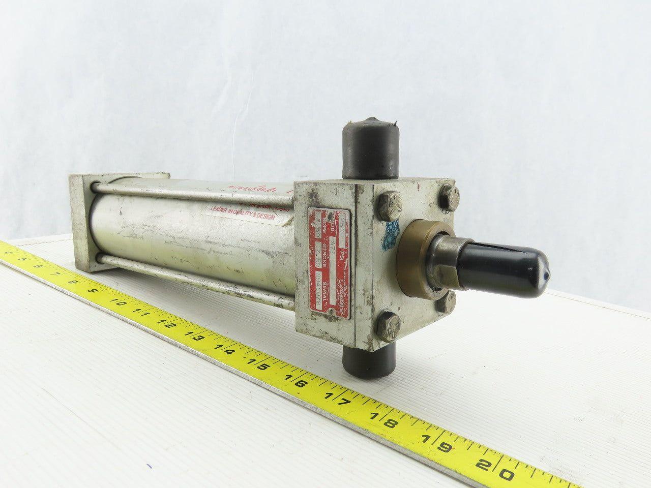 Milwaukee Cylinder A71 Pneumatic Air Cylinder 2-1/2" Bore 7-1/2" Stroke 250PSI