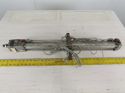 SMC Pneumatic Air Cylinder 50mm Bore 885mm Stroke W/CLA2-50-2 Rod Lock