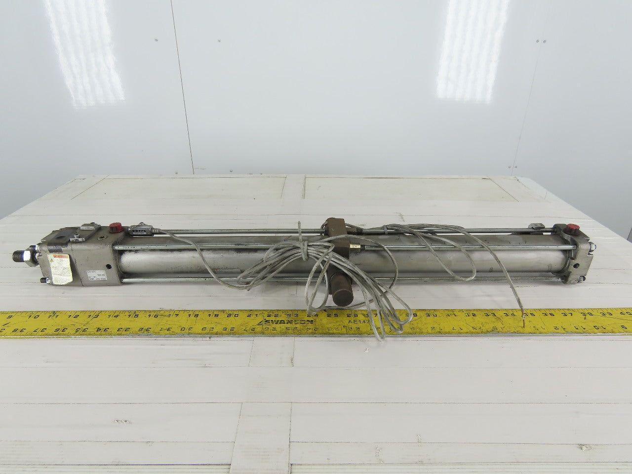 SMC Pneumatic Air Cylinder 50mm Bore 885mm Stroke W/CLA2-50-2 Rod Lock
