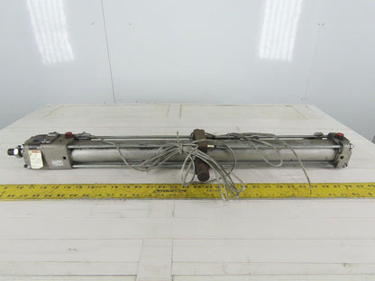 SMC Pneumatic Air Cylinder 50mm Bore 885mm Stroke W/CLA2-50-2 Rod Lock