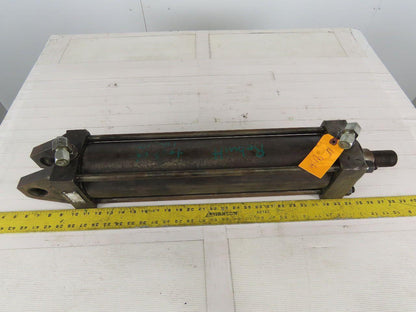 Hydraulic Tie Rod Cylinder 4" Bore 18" Stroke Double Acting Clevis End