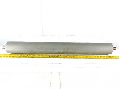 Conveyor Idler Roller 4" Dia 34" Length 1-1/8" Round Axle
