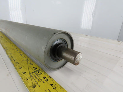 Conveyor Idler Roller 4" Dia 34" Length 1-1/8" Round Axle