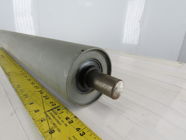 Conveyor Idler Roller 4" Dia 34" Length 1-1/8" Round Axle