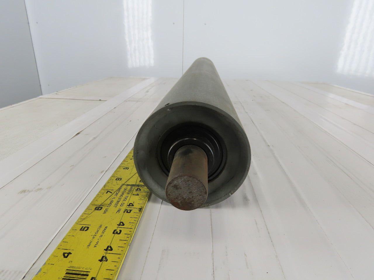 Conveyor Idler Roller 4" Dia 34" Length 1-1/8" Round Axle
