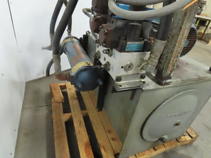 Vickers 5Hp Hydraulic Power Unit 65 Gallon W/PVQ10 A2R SE1S 10 Pump 208-230/460V