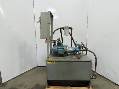 Vickers 5Hp Hydraulic Power Unit 65 Gallon W/PVQ10 A2R SE1S 10 Pump 208-230/460V